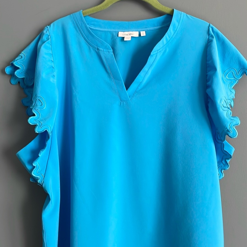Chico’s blue top xxl